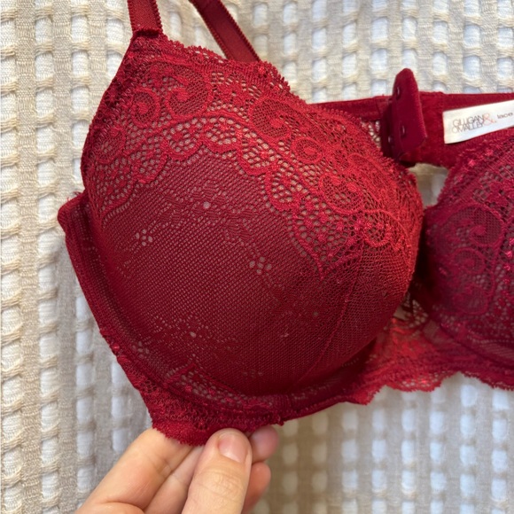 Gilligan & O'Malley Lace Wine Bra - Picture 3 of 3